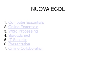 NUOVA ECDL