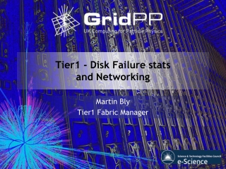 Tier1 - Disk Failure stats and Networking