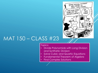 MAT 150 – Class #23