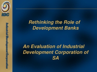 Rethinking the Role of Development Banks