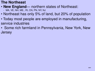 The Northeast