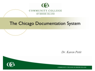 The Chicago Documentation System