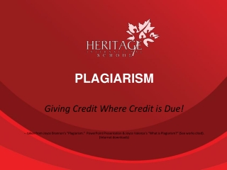 Plagiarism defined :