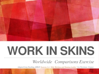 WORK IN SKINS