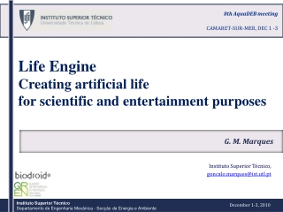 Life Engine Creating artificial life for scientific and entertainment purposes