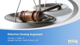 Effective Closing Argument