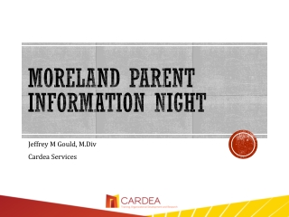 Moreland Parent Information Night