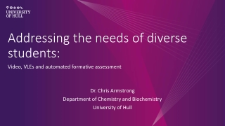 Addressing the needs of diverse students: