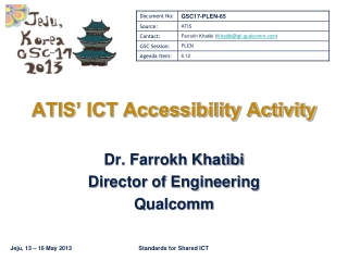ATIS’ ICT Accessibility Activity