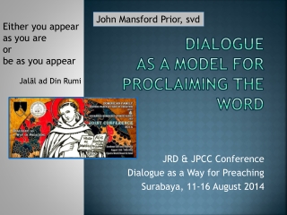 DIALOGUE AS A MODEL FOR PROCLAIMING THE WORD