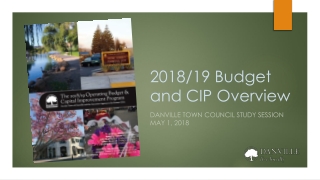 2018/19 Budget and CIP Overview