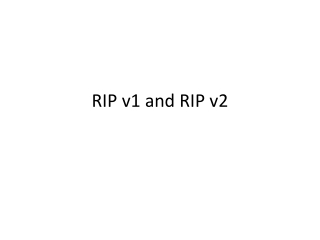 RIP v1 and RIP v2