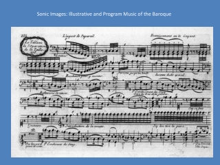 Sonic Images: Illustrative and Program Music of the Baroque