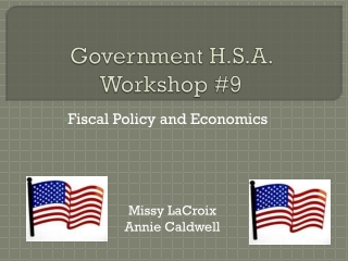 Government H.S.A. Workshop #9