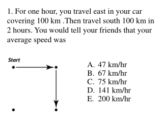 47 km/hr 67 km/hr 75 km/hr 141 km/hr 200 km/hr