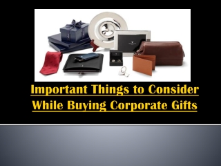 Important Things to Consider While Buying Corporate Gifts