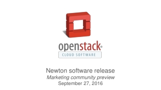 Newton software release Marketing community preview September 27, 2016