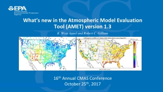 What’s new in the Atmospheric Model Evaluation Tool (AMET) version 1.3