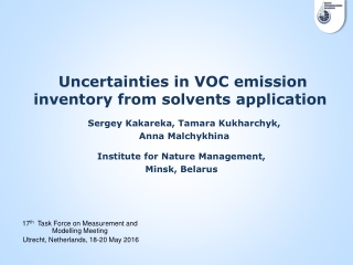 Uncertainties in VOC emission inventory from solvents application