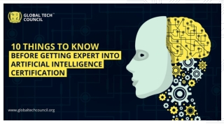 10 Things To Know Before Getting Expert Into Artificial Intelligence Certification