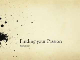 Finding your Passion