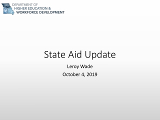 State Aid Update