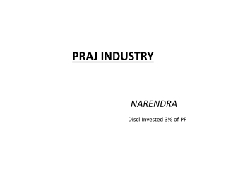 PRAJ INDUSTRY