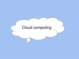 Cloud computing