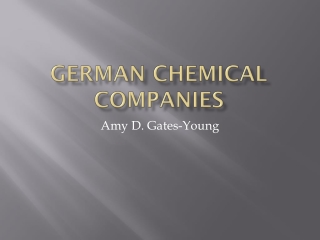 German Chemical Companies