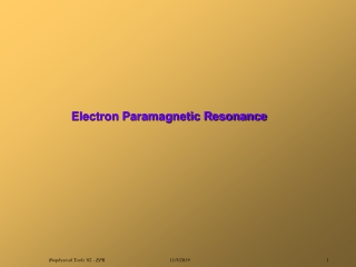 Electron Paramagnetic Resonance