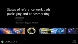 Status of reference workloads, packaging and benchmarking