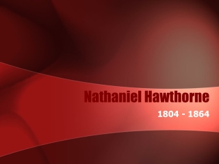 Nathaniel Hawthorne