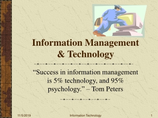 Information Management &amp; Technology