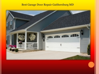 Best Garage Door Repair Gaithersburg MD