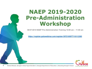 NAEP 2019-2020 Pre-Administration Workshop