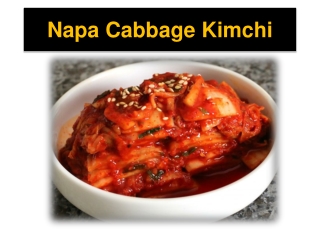 Napa Cabbage Kimchi