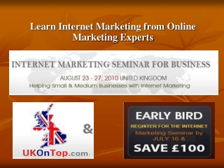 Learn Internet Marketing from Online Marketing Experts