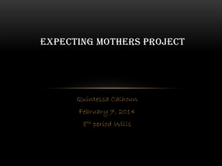 Expecting Mothers Project
