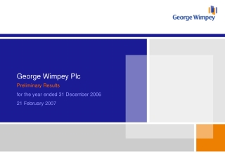 George Wimpey Plc