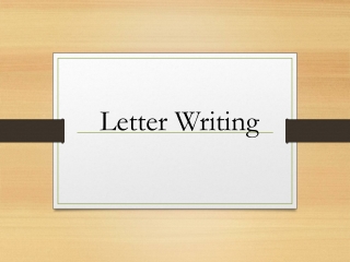 Letter Writing