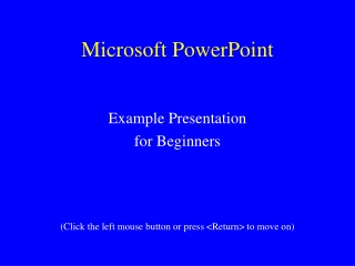 Microsoft PowerPoint