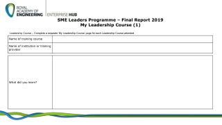 SME Leaders Programme – Final Report 2019 My Leadership Course (1)