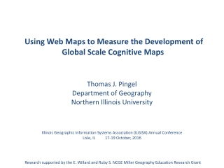 Using Web Maps to Measure the Development of Global Scale Cognitive Maps