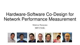 Hardware-Software Co-Design for Network Performance Measurement