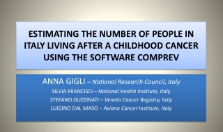 ANNA GIGLI – National Research Council , Italy