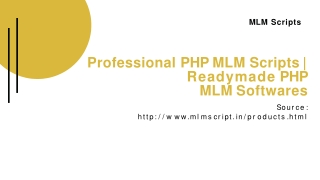 PHP MLM Scripts | Readymade PHP MLM Softwares | MLM Script