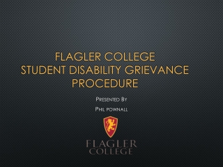 Flagler College Student Disability Grievance Procedure