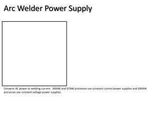 Arc Welder Power Supply