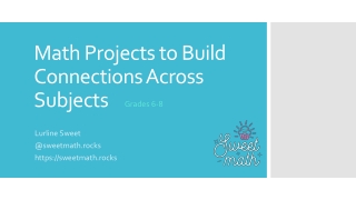 Math Projects to Build Connections Across Subjects