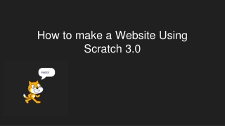 How to make a Website Using Scratch 3.0